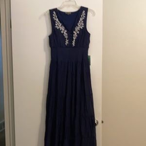 Beautiful navy blue maxi dress